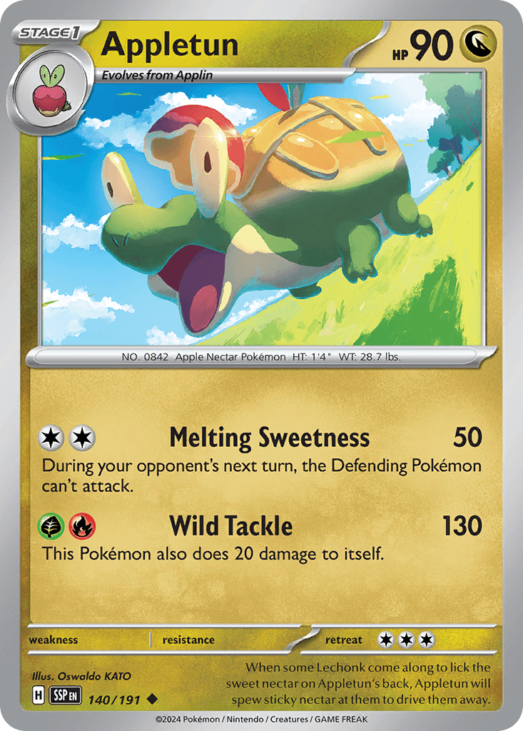 Appletun — Surging Sparks Pokemon card
