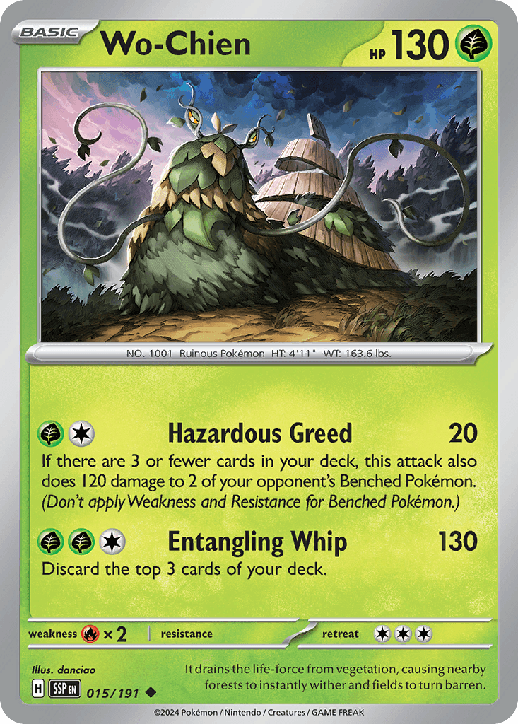 Wo-Chien — Surging Sparks Pokemon card