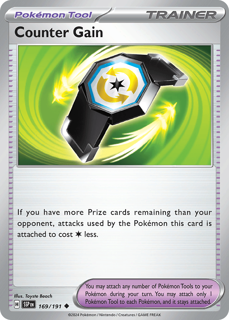 Counter Gain — Surging Sparks Pokemon card