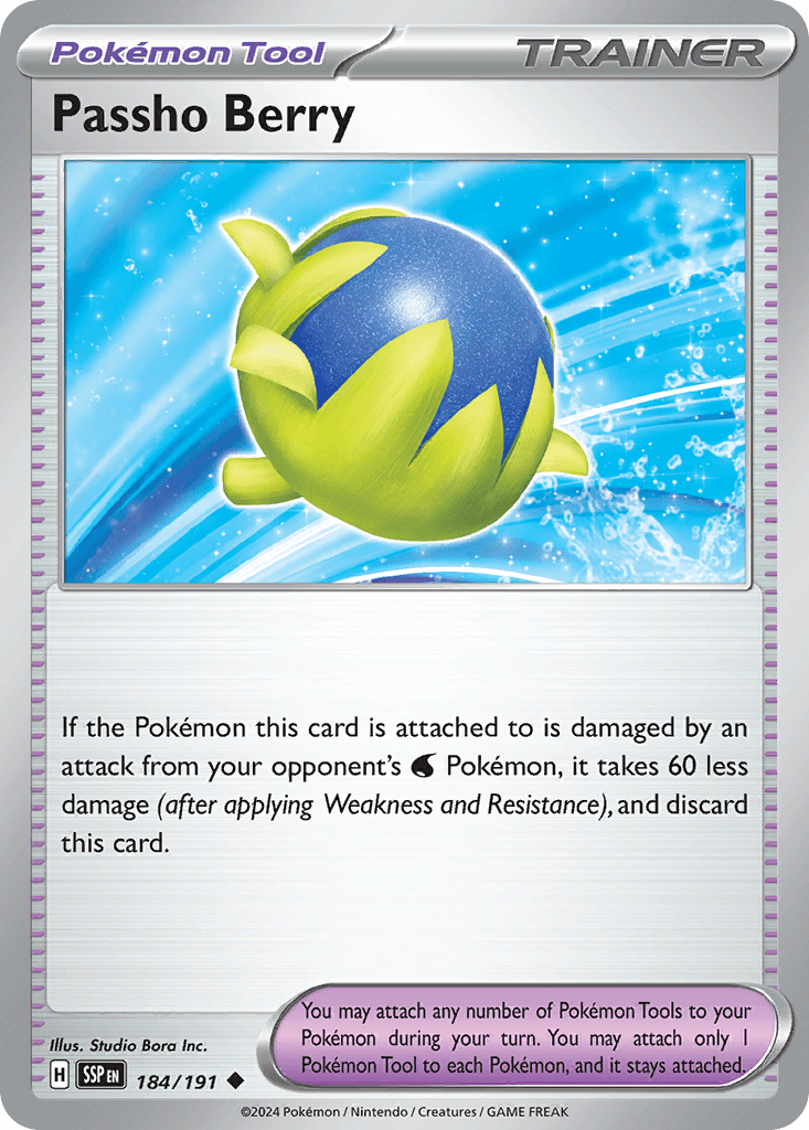 Passho Berry — Surging Sparks Pokemon card