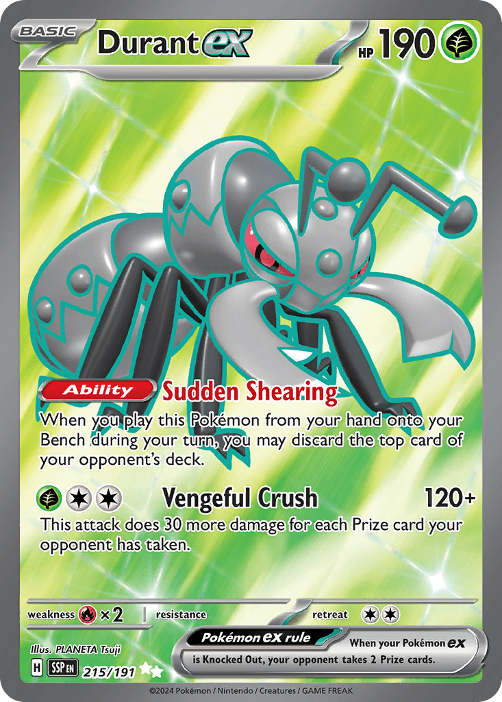Durant ex — Surging Sparks Pokemon card