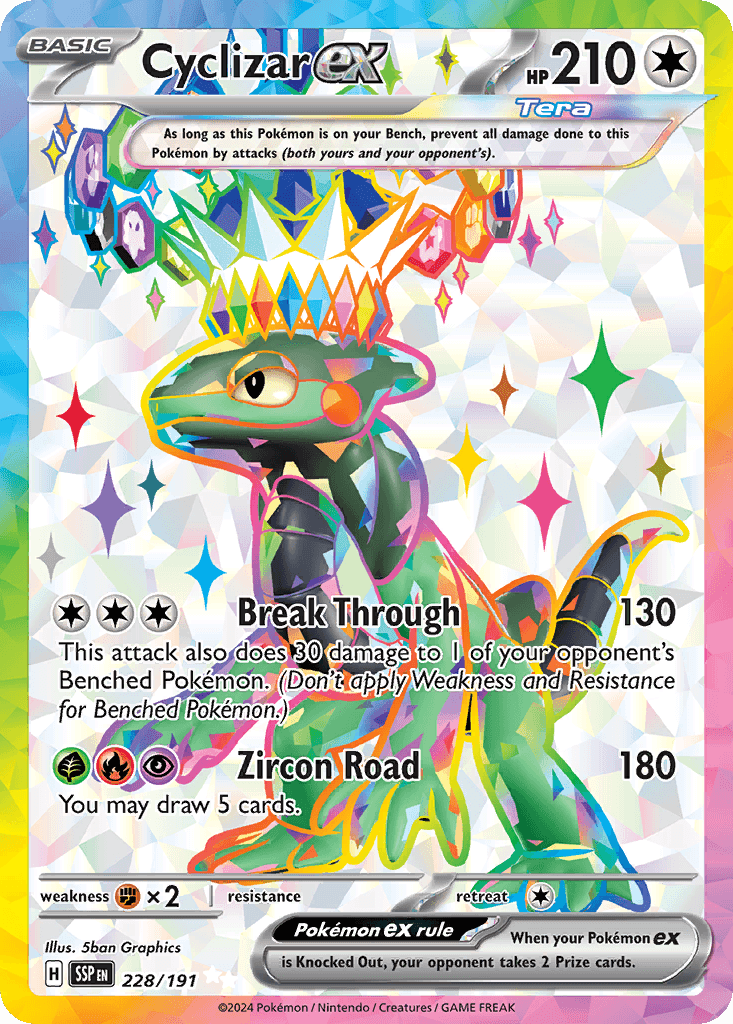 Cyclizar ex — Surging Sparks Pokemon card