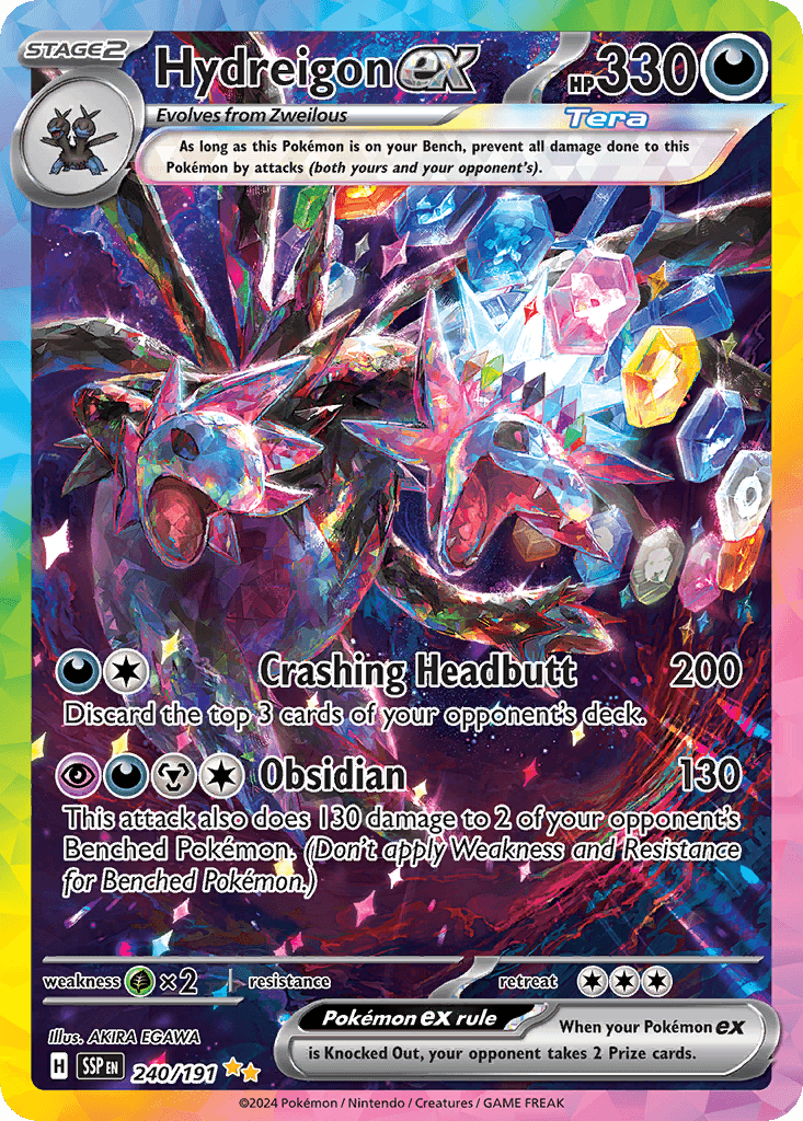 Hydreigon ex — Surging Sparks Pokemon card