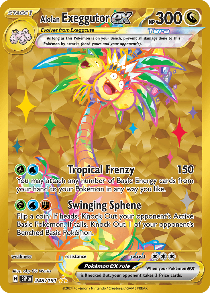 Alolan Exeggutor ex — Surging Sparks Pokemon card