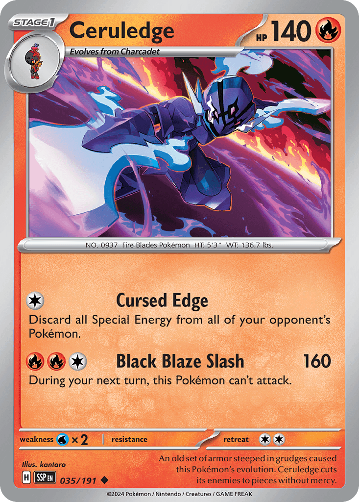 Ceruledge — Surging Sparks Pokemon card