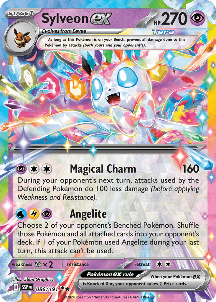 Sylveon ex — Surging Sparks Pokemon card
