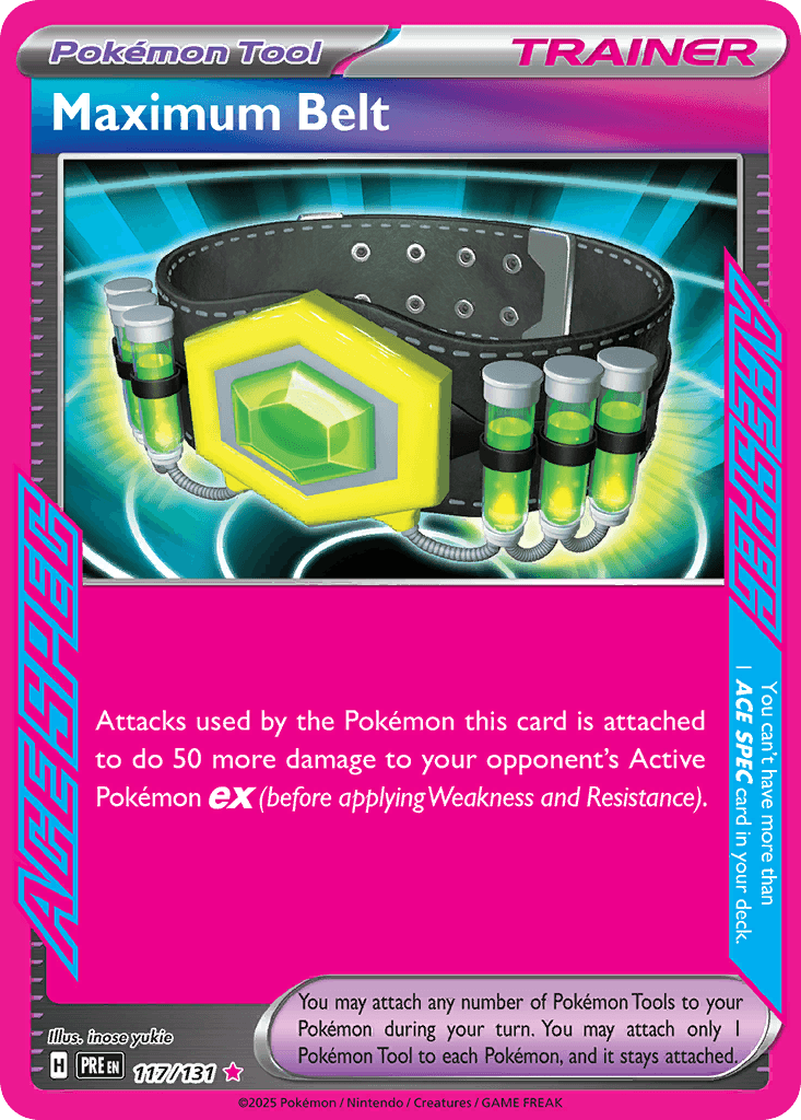 Maximum Belt — Prismatic Evolutions Pokemon card