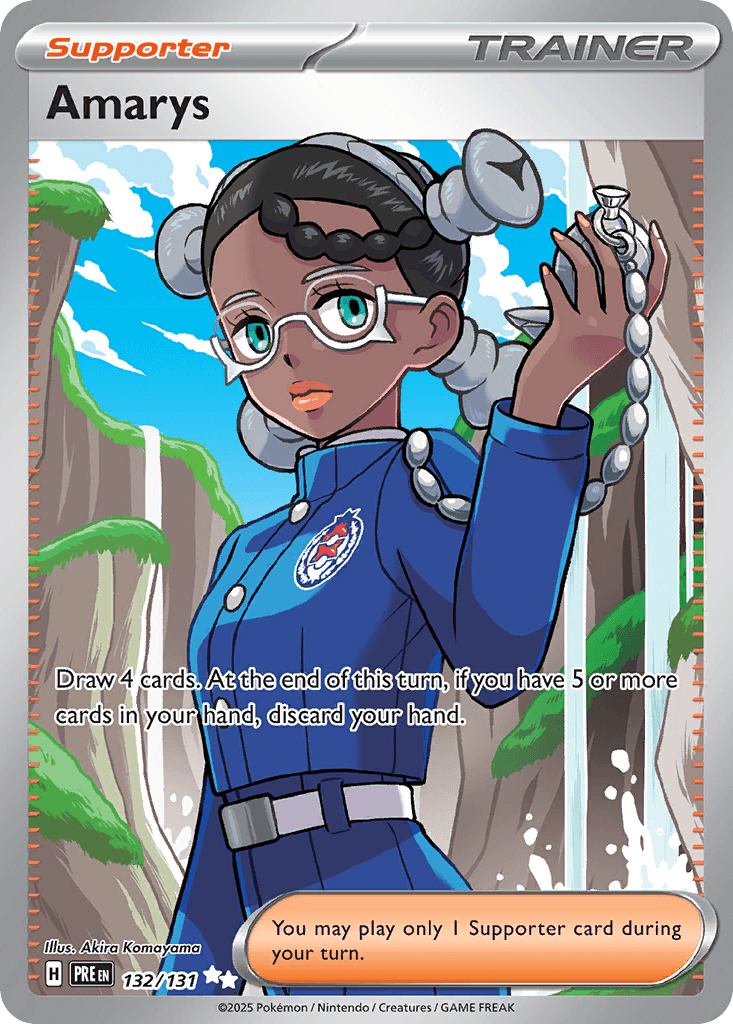 Amarys — Prismatic Evolutions Pokemon card