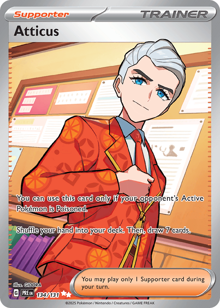 Atticus — Prismatic Evolutions Pokemon card