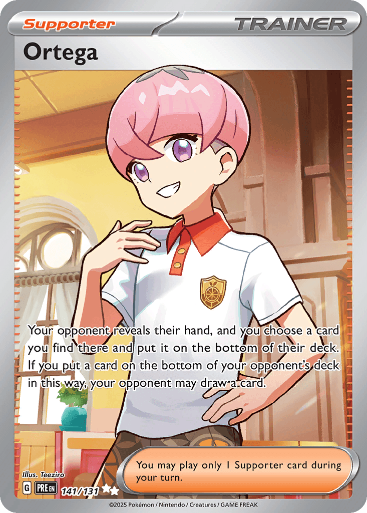 Ortega — Prismatic Evolutions Pokemon card