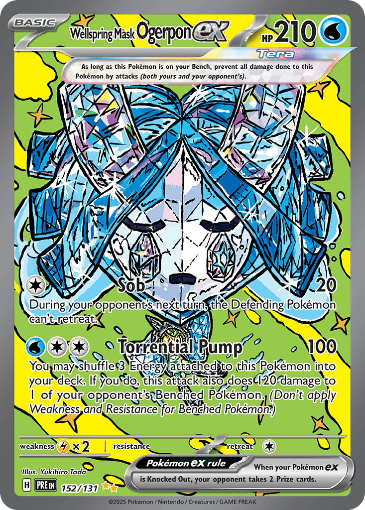 Wellspring Mask Ogerpon ex — Prismatic Evolutions Pokemon card