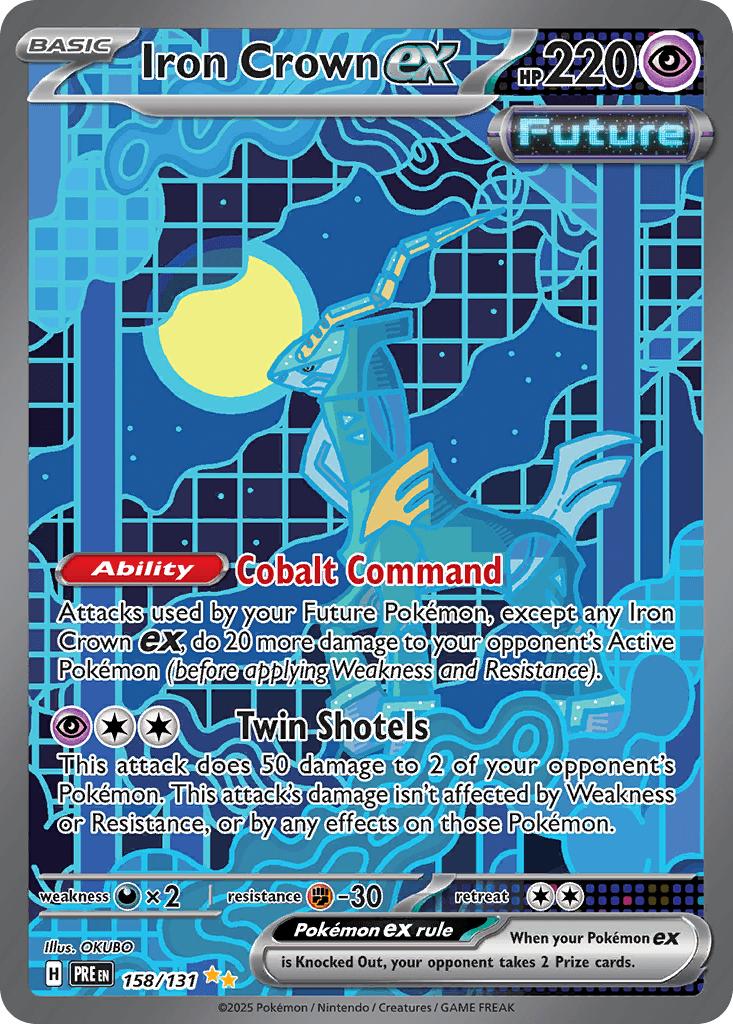 Iron Crown ex — Prismatic Evolutions Pokemon card