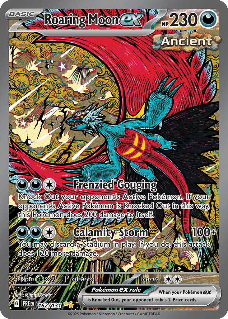 Roaring Moon ex — Prismatic Evolutions Pokemon card