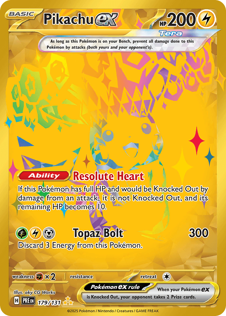 Pikachu ex — Prismatic Evolutions Pokemon card