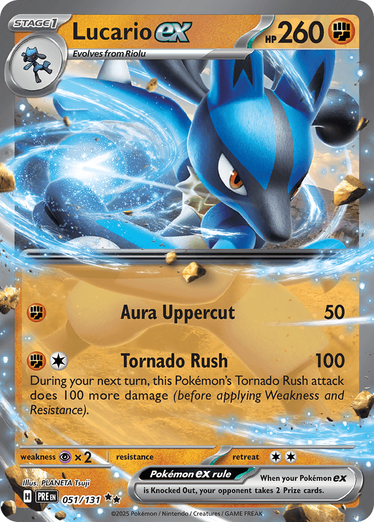 Lucario ex — Prismatic Evolutions Pokemon card