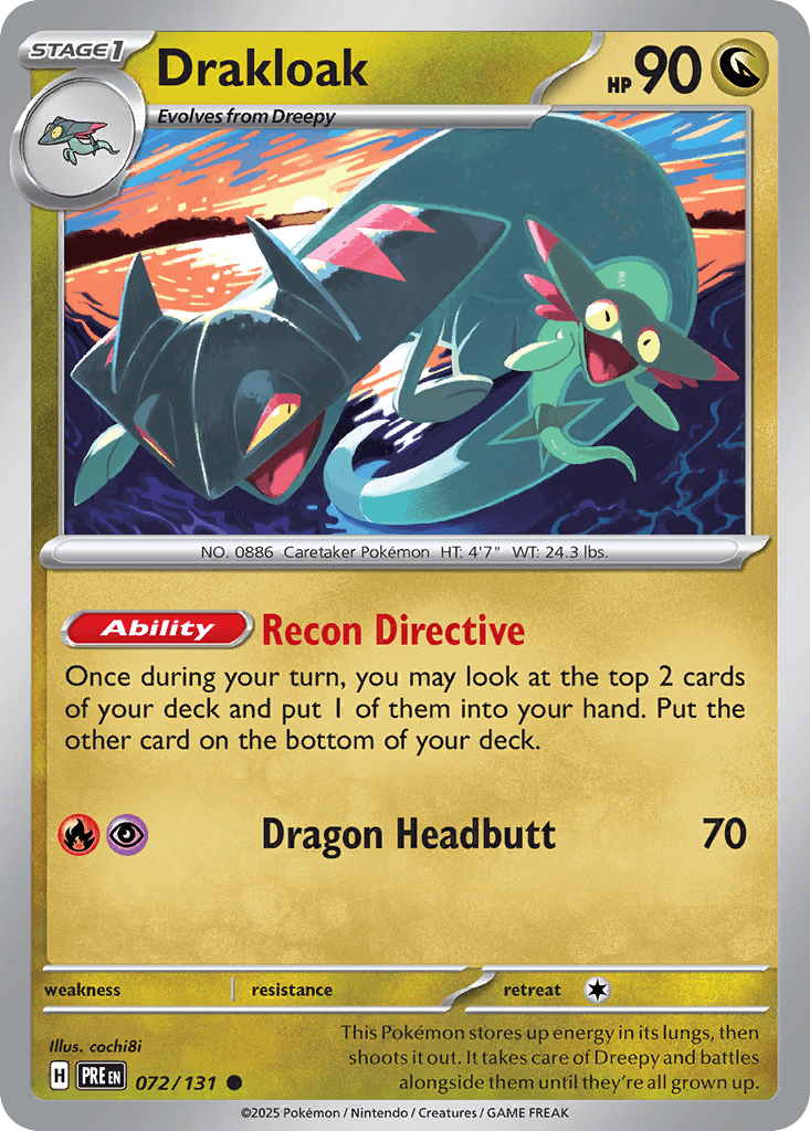 Drakloak — Prismatic Evolutions Pokemon card