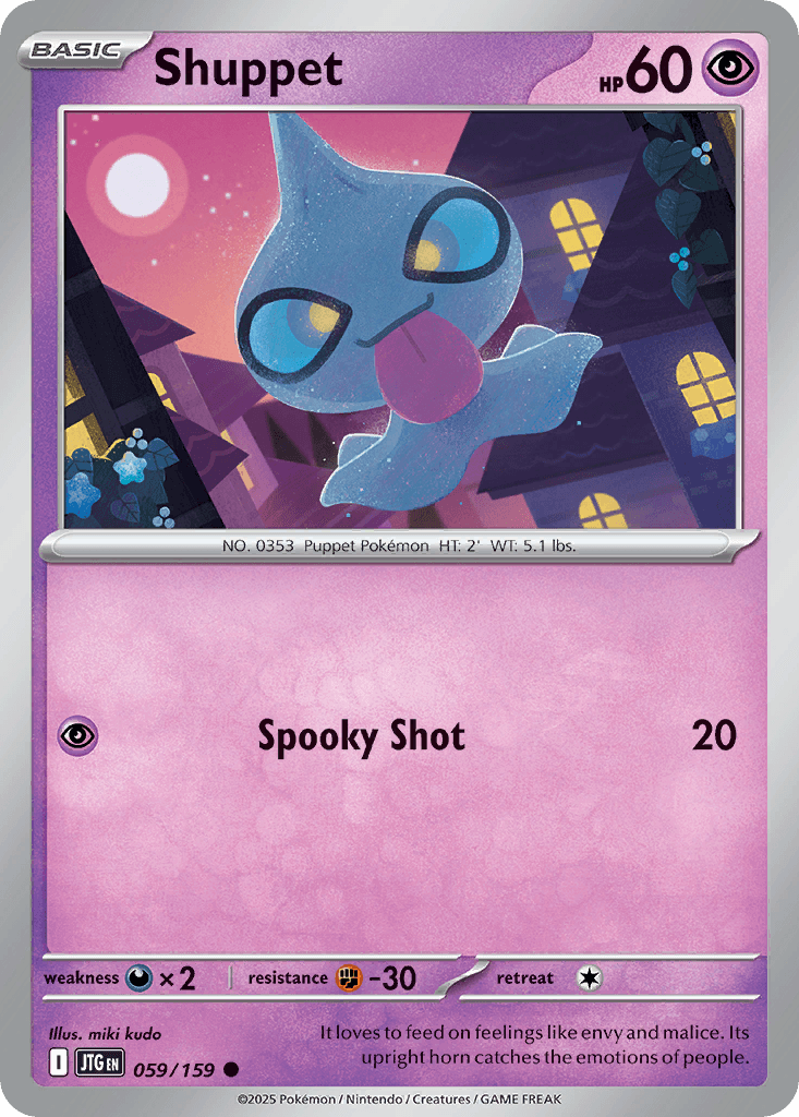 Shuppet — Journey Together Pokemon card