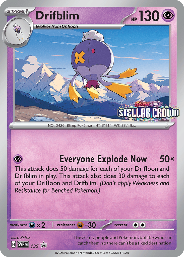 Drifblim — Scarlet & Violet Black Star Promos Pokemon card