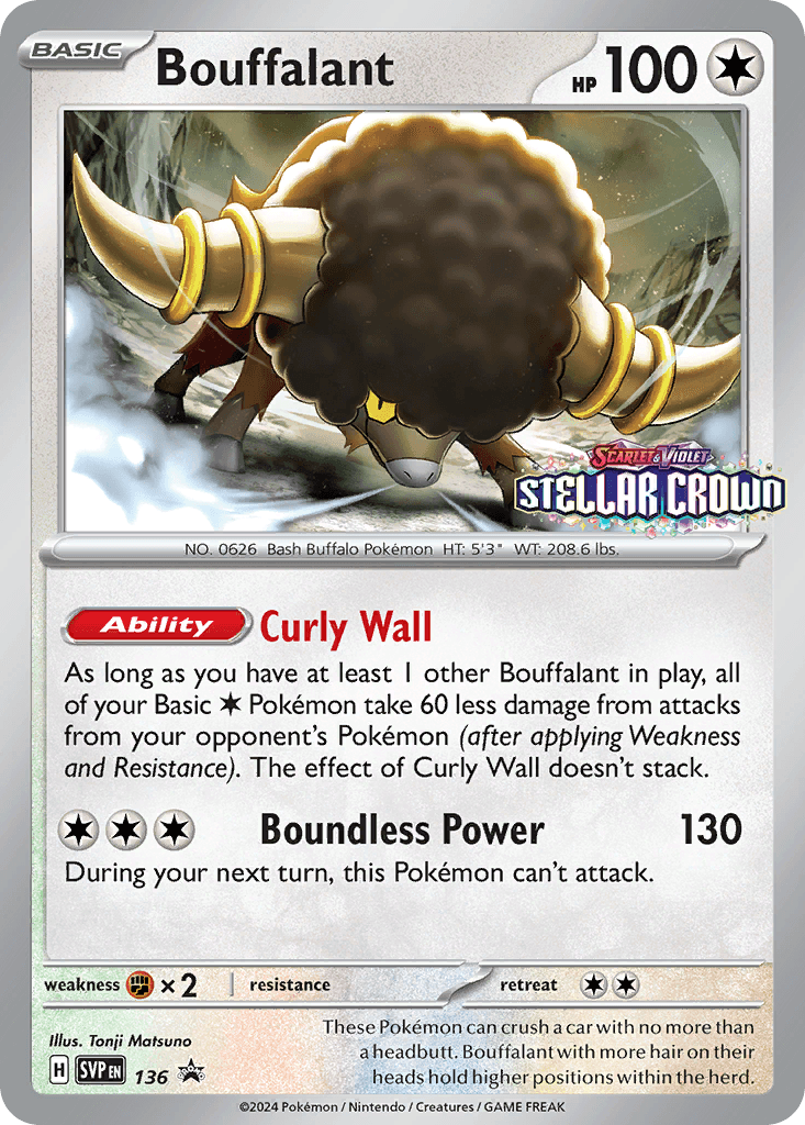 Bouffalant — Scarlet & Violet Black Star Promos Pokemon card