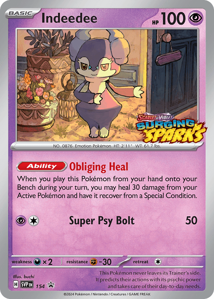 Indeedee — Scarlet & Violet Black Star Promos Pokemon card