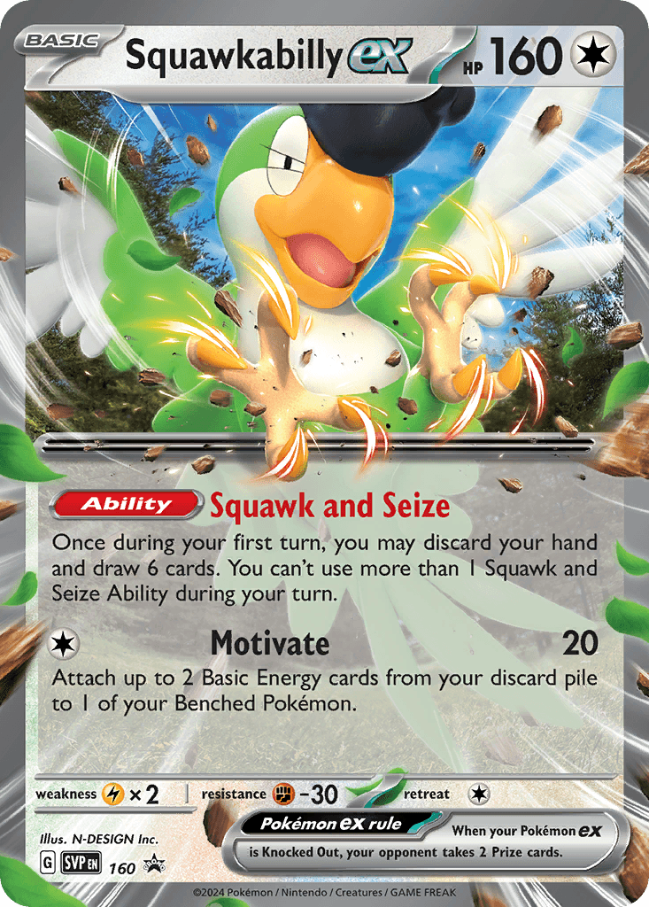 Squawkabilly ex — Scarlet & Violet Black Star Promos Pokemon card