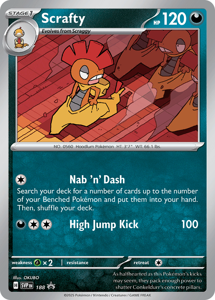 Scrafty — Scarlet & Violet Black Star Promos Pokemon card