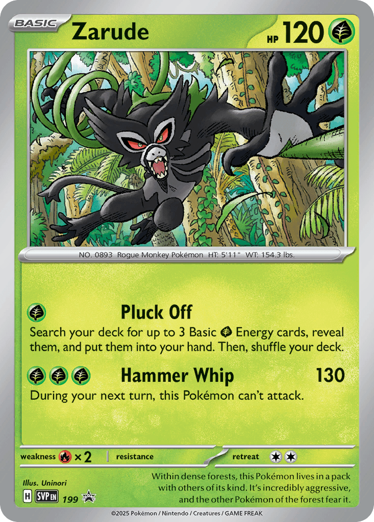 Zarude — Scarlet & Violet Black Star Promos Pokemon card