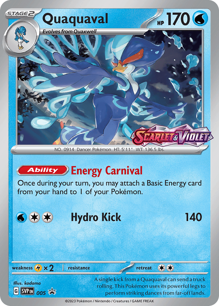 Quaquaval — Scarlet & Violet Black Star Promos Pokemon card