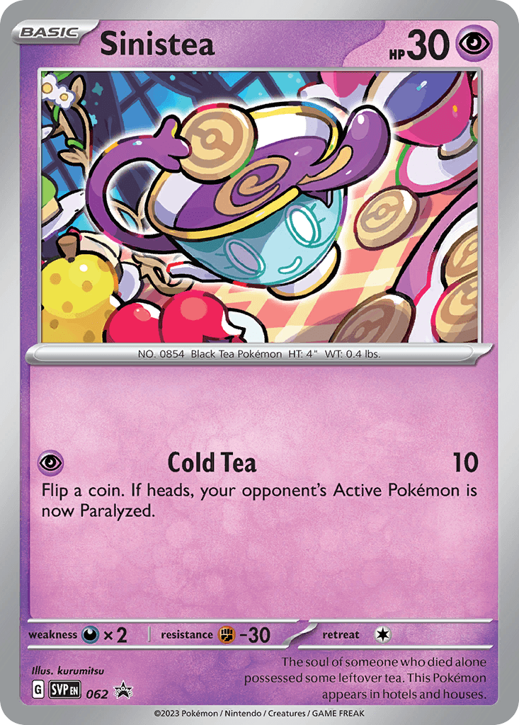 Sinistea — Scarlet & Violet Black Star Promos Pokemon card