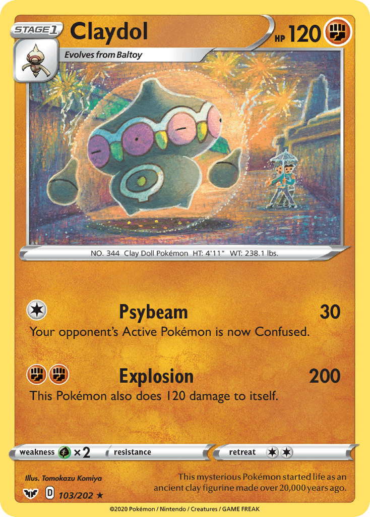 Claydol — Sword & Shield Pokemon card