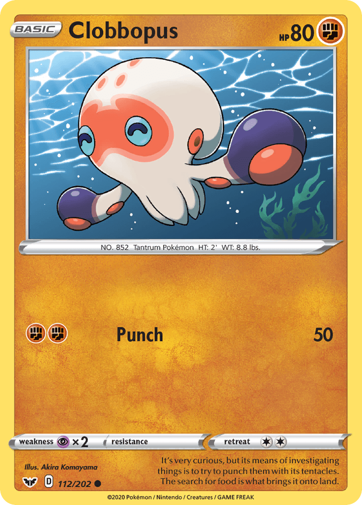 Clobbopus — Sword & Shield Pokemon card