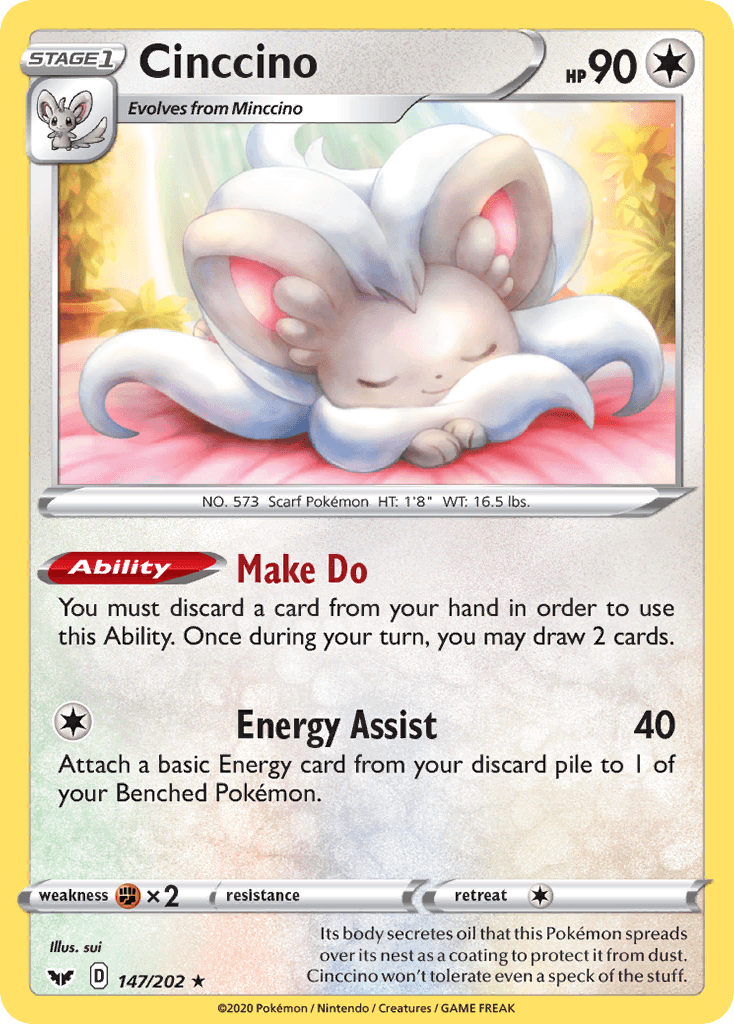 Cinccino — Sword & Shield Pokemon card