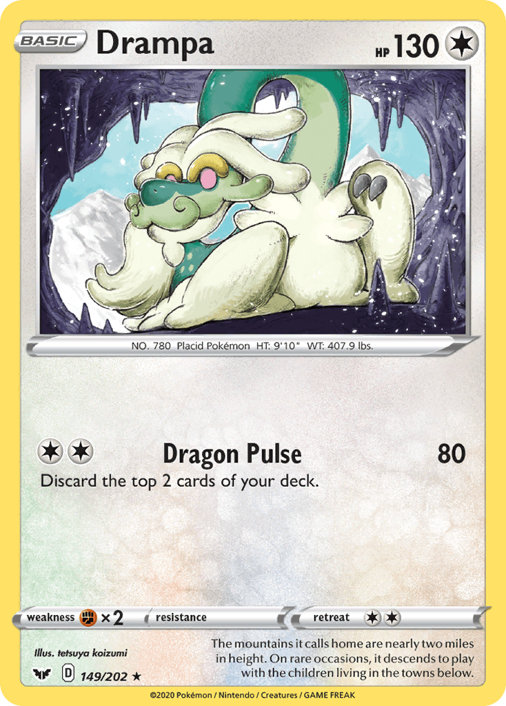 Drampa — Sword & Shield Pokemon card