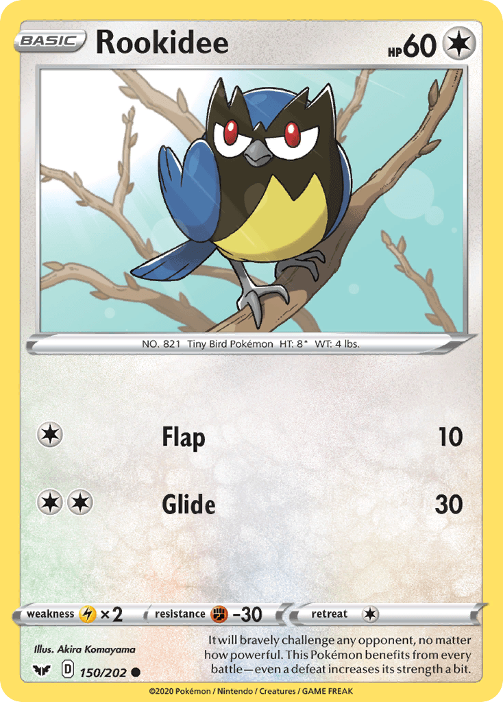 Rookidee — Sword & Shield Pokemon card