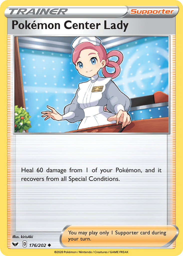 Pokémon Center Lady — Sword & Shield Pokemon card