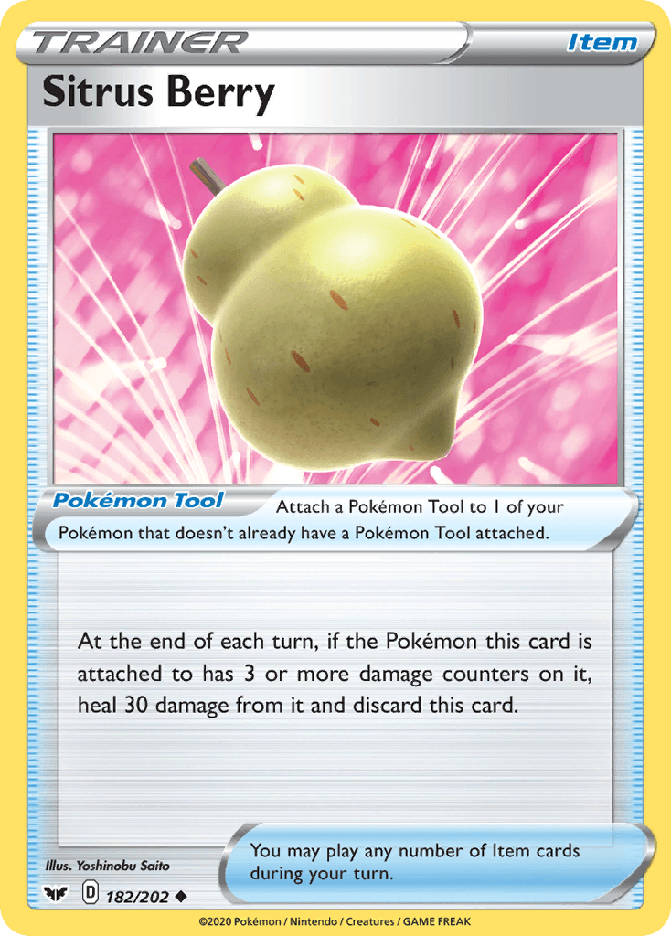 Sitrus Berry — Sword & Shield Pokemon card