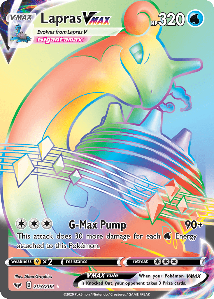Lapras VMAX — Sword & Shield Pokemon card