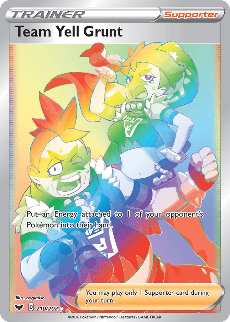 Team Yell Grunt — Sword & Shield Pokemon card