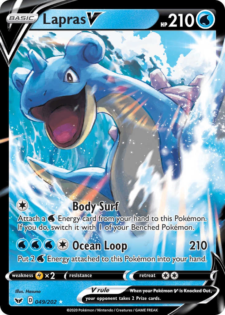 Lapras V — Sword & Shield Pokemon card