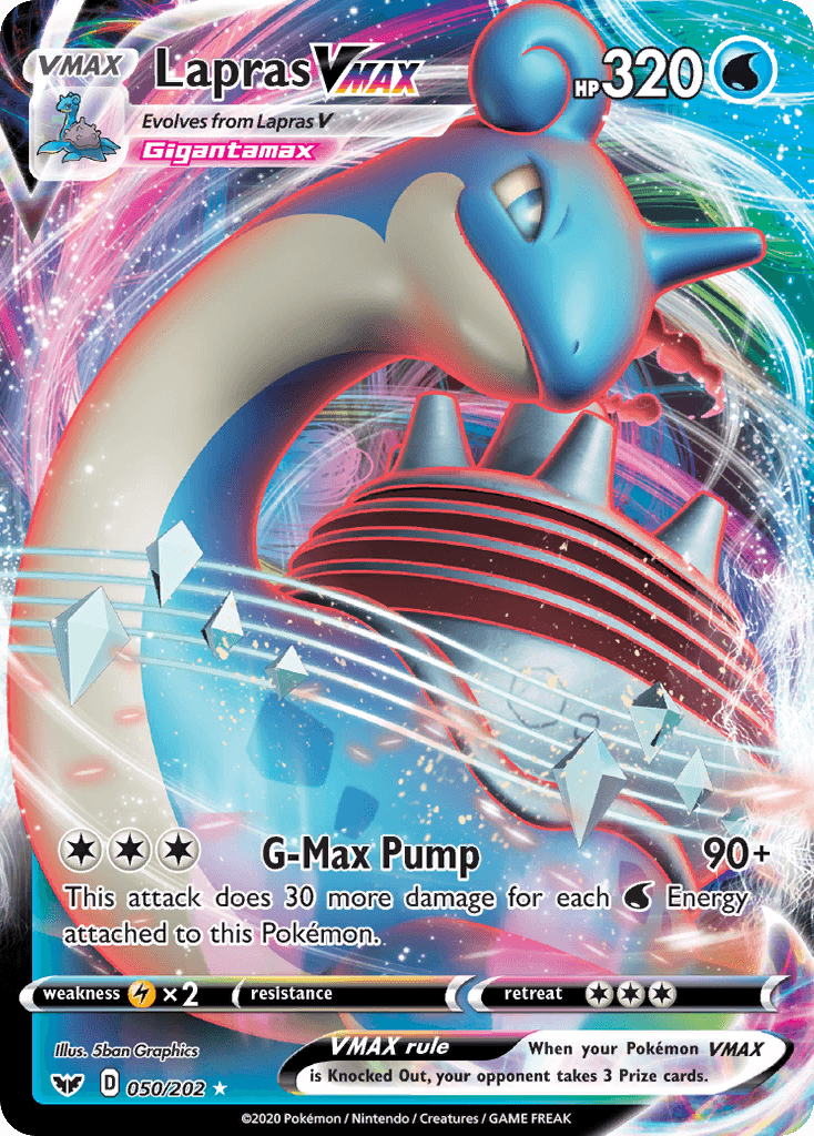 Lapras VMAX — Sword & Shield Pokemon card