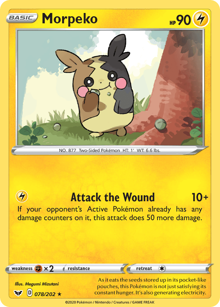 Morpeko — Sword & Shield Pokemon card