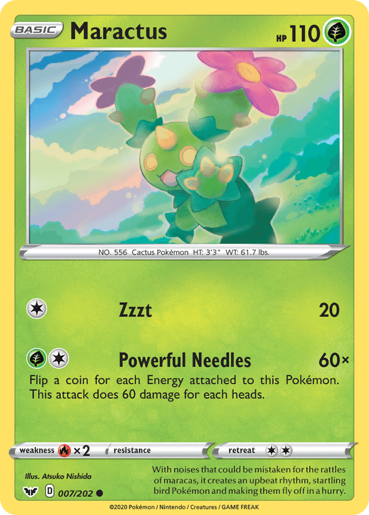 Maractus — Sword & Shield Pokemon card
