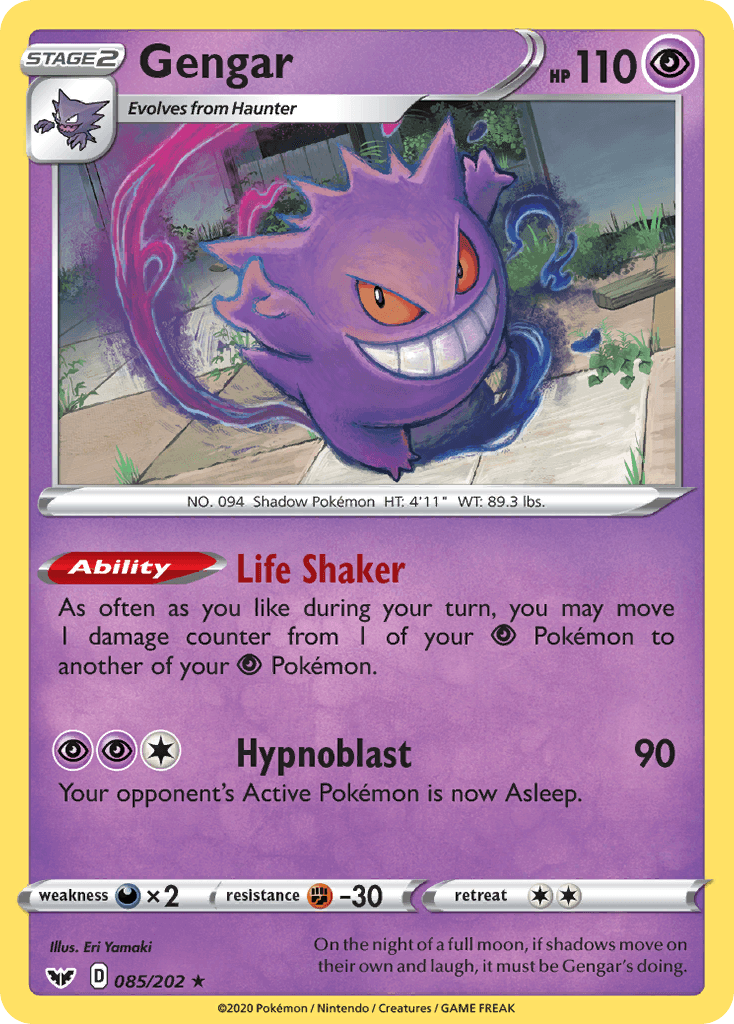 Gengar — Sword & Shield Pokemon card