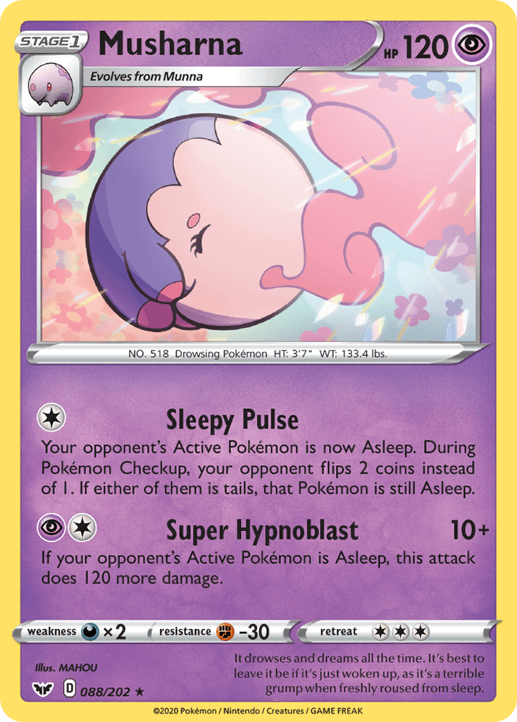 Musharna — Sword & Shield Pokemon card