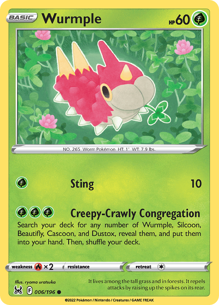 Wurmple — Lost Origin Pokemon card
