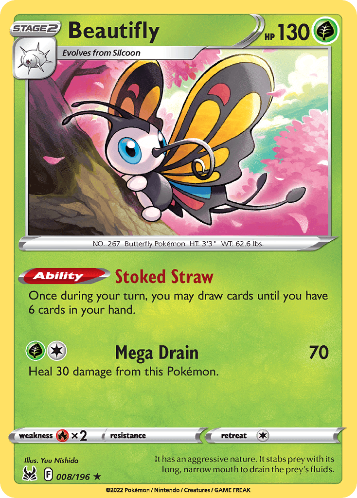 Beautifly — Lost Origin Pokemon card