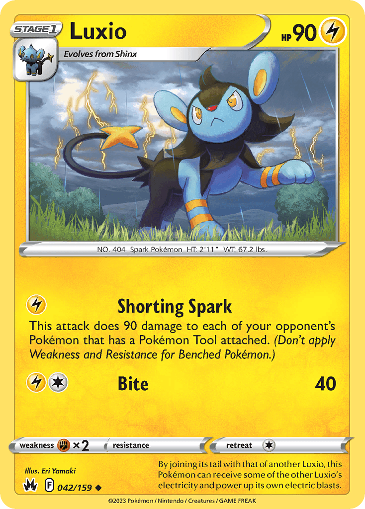 Luxio — Crown Zenith Pokemon card