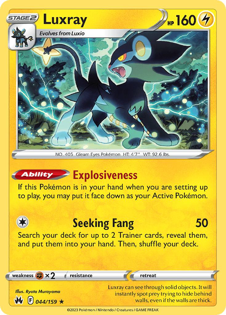 Luxray — Crown Zenith Pokemon card