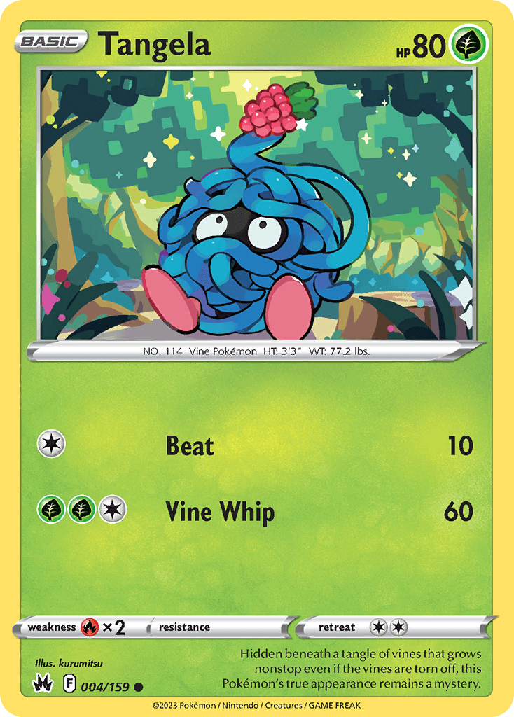 Tangela — Crown Zenith Pokemon card
