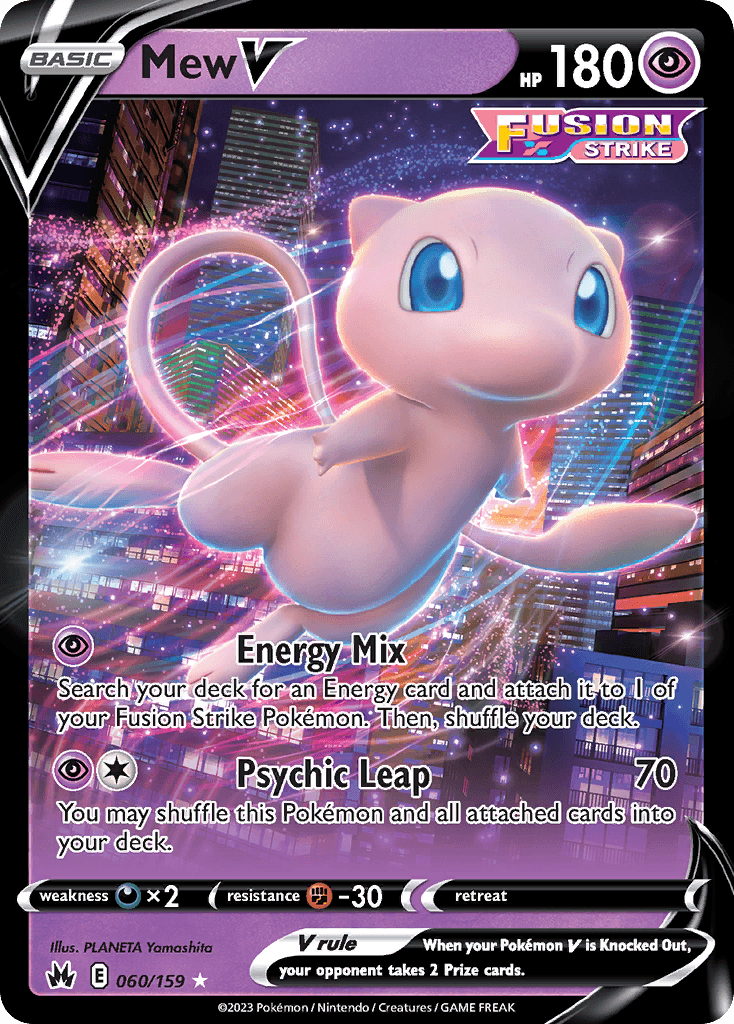 Mew V — Crown Zenith Pokemon card